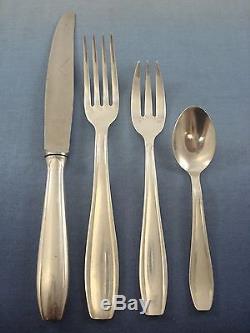UNKNOWN FRENCH SILVERPLATE FLATWARE SET SERVICE IN FITTED CHRISTOFLE BOX 124 PCS