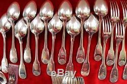 VENDOME CHRISTOFLE set SILVERPLATE DINNER Forks Spoons Ladle
