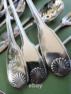 VENDOME SET Christofle Silver-plate Table Dinner Forks Spoons Salad server Ladle
