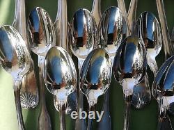 VENDOME SET Christofle Silver-plate Table Dinner Forks Spoons Salad server Ladle