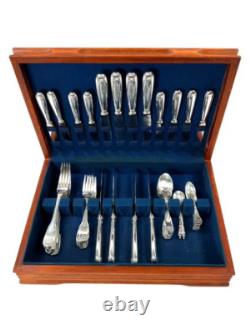VENDOME by CHRISTOFLE Silverplate Arcantia Shell No Monogram 58 piece set