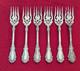 VINTAGE 1847 ROGER Bros FORKS SET OF 6 PIERCED SHOULDERS (a)