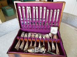 VINTAGE 1940'S ROGERS BROS. 1847 ETERNALLY YOURS FLATWARE SET WithCHEST