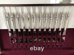 VINTAGE COMMUNITY SILVER PLATE FLATWARE SET by ONEIDA w BOX, 1950