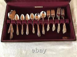 VINTAGE COMMUNITY SILVER PLATE FLATWARE SET by ONEIDA w BOX, 1950