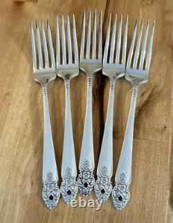 VTG 1951 ONEIDA Silverplate DISTINCTION Flatware Set 68pc Serve 9 -7pc Place Set