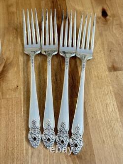 VTG 1951 ONEIDA Silverplate DISTINCTION Flatware Set 68pc Serve 9 -7pc Place Set