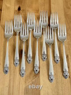 VTG 1951 ONEIDA Silverplate DISTINCTION Flatware Set 68pc Serve 9 -7pc Place Set