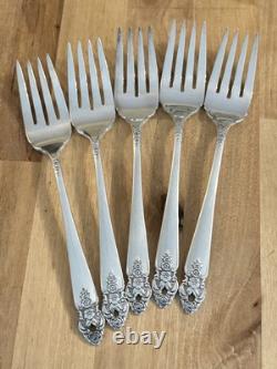 VTG 1951 ONEIDA Silverplate DISTINCTION Flatware Set 68pc Serve 9 -7pc Place Set
