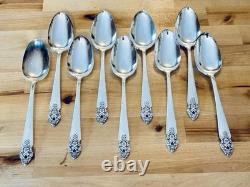 VTG 1951 ONEIDA Silverplate DISTINCTION Flatware Set 68pc Serve 9 -7pc Place Set