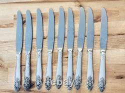 VTG 1951 ONEIDA Silverplate DISTINCTION Flatware Set 68pc Serve 9 -7pc Place Set