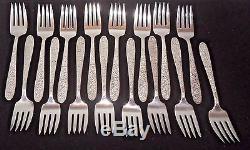 VTG 83 Pc. Set of National Silver NARCISSUS Pattern SilverPlate Flatware. NICE