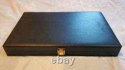 VTG Wm Rogers & Son Enchanted Rose Silverplate Flatware Set With Original Case