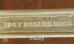 Vintage 1847 ROGERS BROS ANCESTRAL 1924 Silverplate Flatware Silverware Set