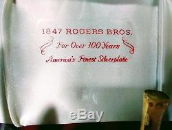 Vintage 1847 ROGERS Bros DAFFODIL Silverplate Silverware 56pc Set for 8 NO RESRV