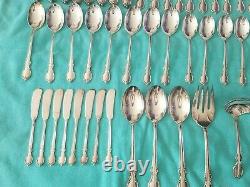 Vintage 1847 Rogers Bros 1959 Reflection Silverware 56 Pieces in Naken's Chest