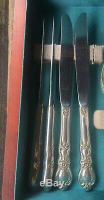 Vintage 1847 Rogers Bros. Heritage Silver Plate 56pc Flatware Set Service for 8
