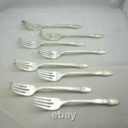 Vintage 1847 Rogers Bros Silver Plated Flatware Set Craft Lot First Love 51 Pcs