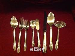 Vintage 1937 Rogers Bros First Love Silverplate Set Service For 8 44 Pc