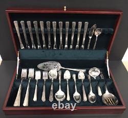 Vintage 1939 WM Rogers Sovereign Silverplate Extra Plate Silverware 77pc WithChest