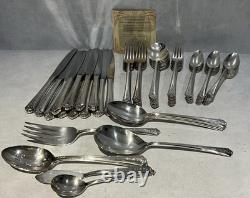 Vintage 1949 Holmes & Edwards Spring Garden Silverware 78 Pieces