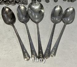 Vintage 1949 Holmes & Edwards Spring Garden Silverware 78 Pieces