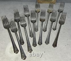 Vintage 1949 Holmes & Edwards Spring Garden Silverware 78 Pieces