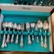 Vintage 1953 GORHAM 60 Piece Silver Plate Service for 8 New Elegance Flatware
