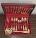 Vintage 24k Gold Plated Italian Silverware Set (51 Pieces)
