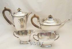 Vintage 4 Piece Silver Plated Tea Set Celtic Dragon Design