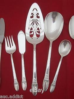 Vintage 56 Pcs 1847 Rogers Bros FIRST LOVE Silverplate Flatware 8 Place Settings