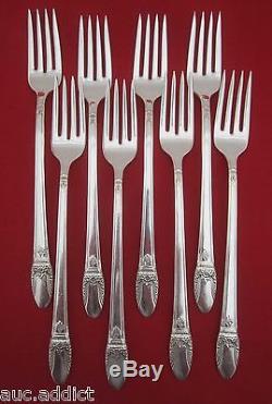 Vintage 56 Pcs 1847 Rogers Bros FIRST LOVE Silverplate Flatware 8 Place Settings
