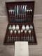 Vintage 70's USSR Melchior Silver Plated Flatware Full Set For 6 In Box (#36)