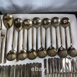 Vintage Bronze Flatware Set (Spoons, Forks & Butter Knives) READ