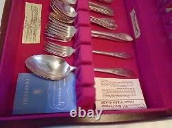 Vintage Community Finest Silverplate Silverware Set-53 pcs Kenized Storage Chest
