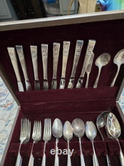 Vintage Community Silver Plate CORONATION Silverware Set -97 Pc-Some HTF Items