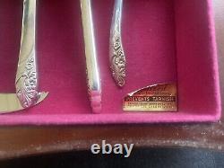 Vintage Community Silverplate Flatware Evening Star 58 pcs Fork Spoon Carving