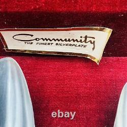 Vintage Community Silverware Set with Case