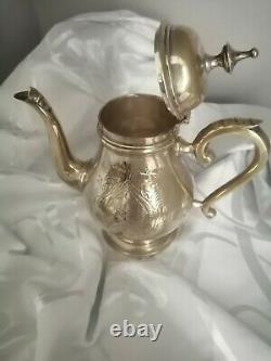 Vintage EPNS Tea Set of Teapot, Coffee or Hot Water Pot and Sugar Bowl