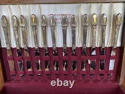 Vintage First Love 1937 By 1847 Rogers Bros IS Silverplate Flatware Set 71 piece
