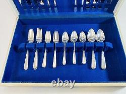 Vintage Holmes and Edwards Silverplate Flatware Set 1940 Youth Pattern with Box