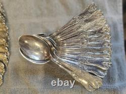 Vintage Italian Silver-Plated Flatware Set (51 Pc) Baroque Ornate Italy