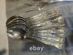 Vintage Italian Silver-Plated Flatware Set (51 Pc) Baroque Ornate Italy