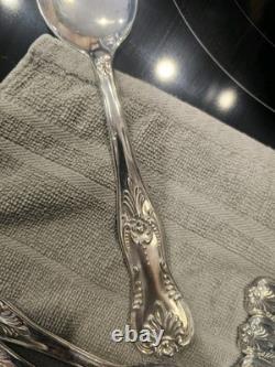 Vintage Italian Silver-Plated Flatware Set (51 Pc) Baroque Ornate Italy