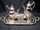 Vintage ONEIDA Silver Plate DU MARIERE 6-Piece Coffee And Tea Service Set