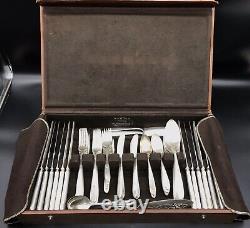 Vintage Oneida Community Plate Grosvenor Silver Plate Set withBox 82 Pieces