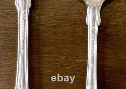 Vintage Oneida Silversmiths Community Heirloom Shell Silverplate Flatware Set