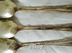 Vintage Original Rogers Spoons Forks Silver Set Lot Of 7 Old Antique Rare 2 fork