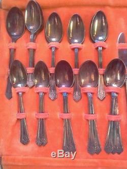 Vintage Rare Antique1847 Rodgers Bros. Viande Insico Stainless Silverplate Set