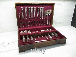 Vintage Rogers Bros I. S. Eternally Yours 64pc Silver Plated Flatware Set C2594